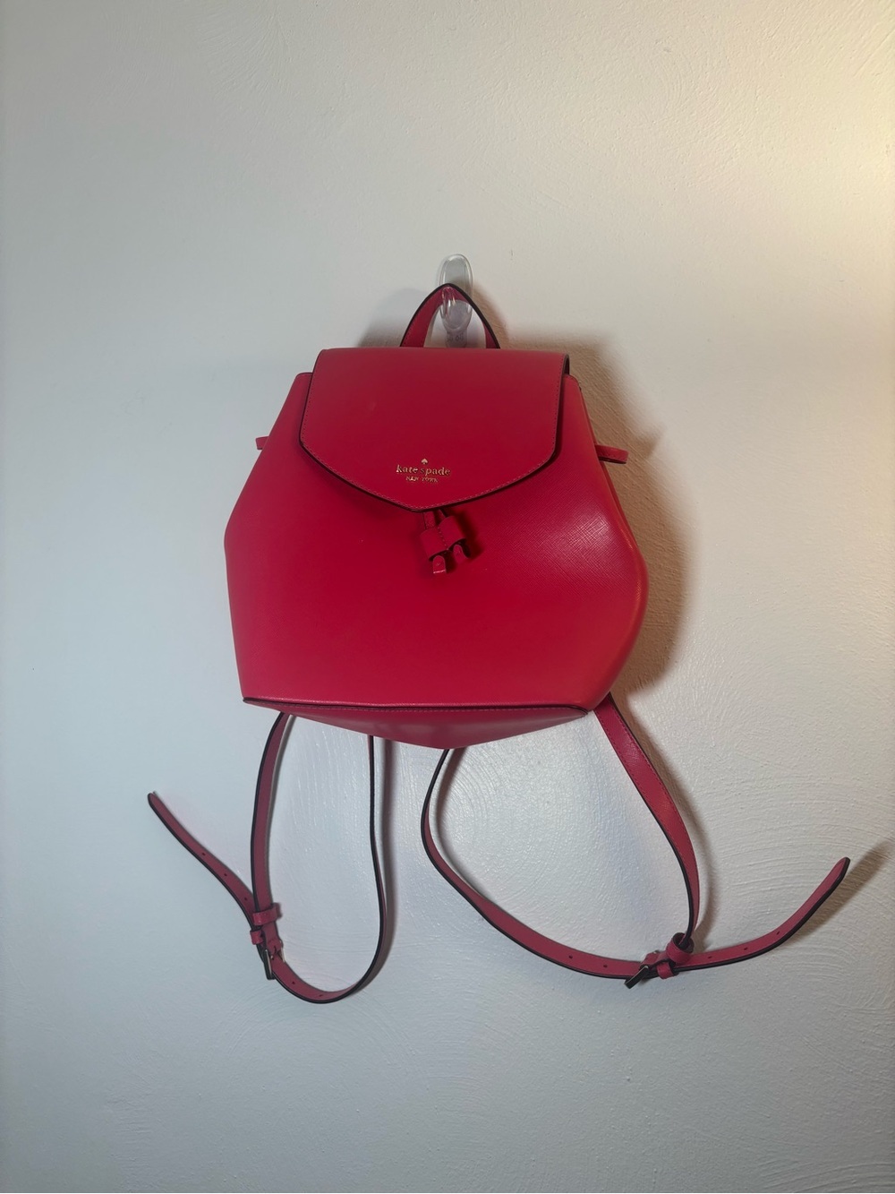 Kate Spade Hot Pink Leather Mini Backpack